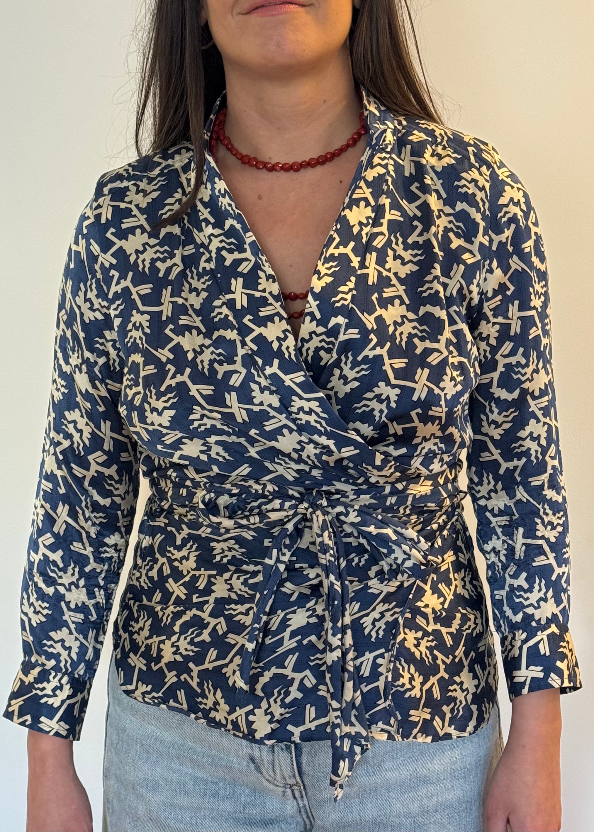 JESSICA_BLUSA AZUL ESTAMPADA MARANT