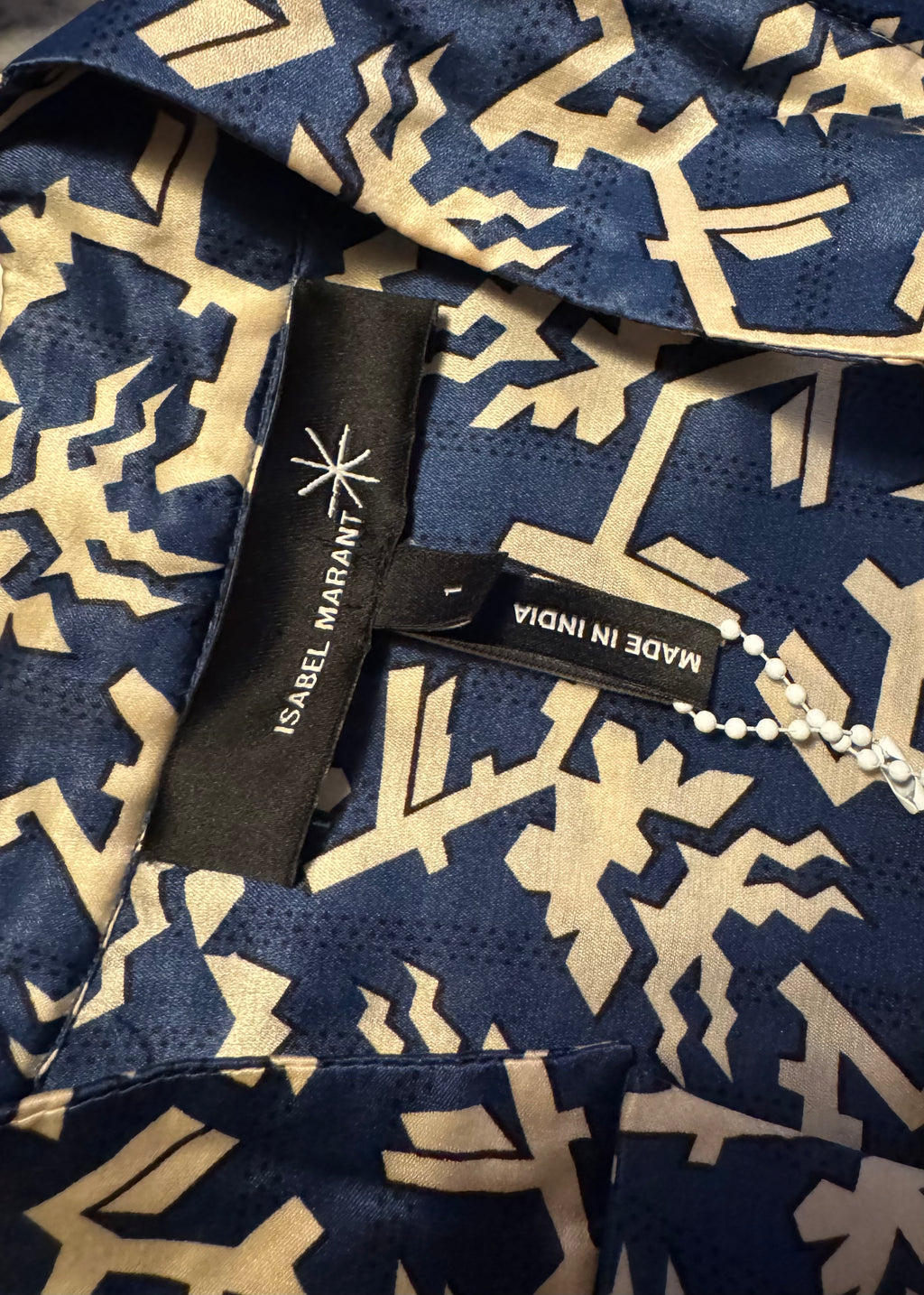 JESSICA_BLUSA AZUL ESTAMPADA MARANT