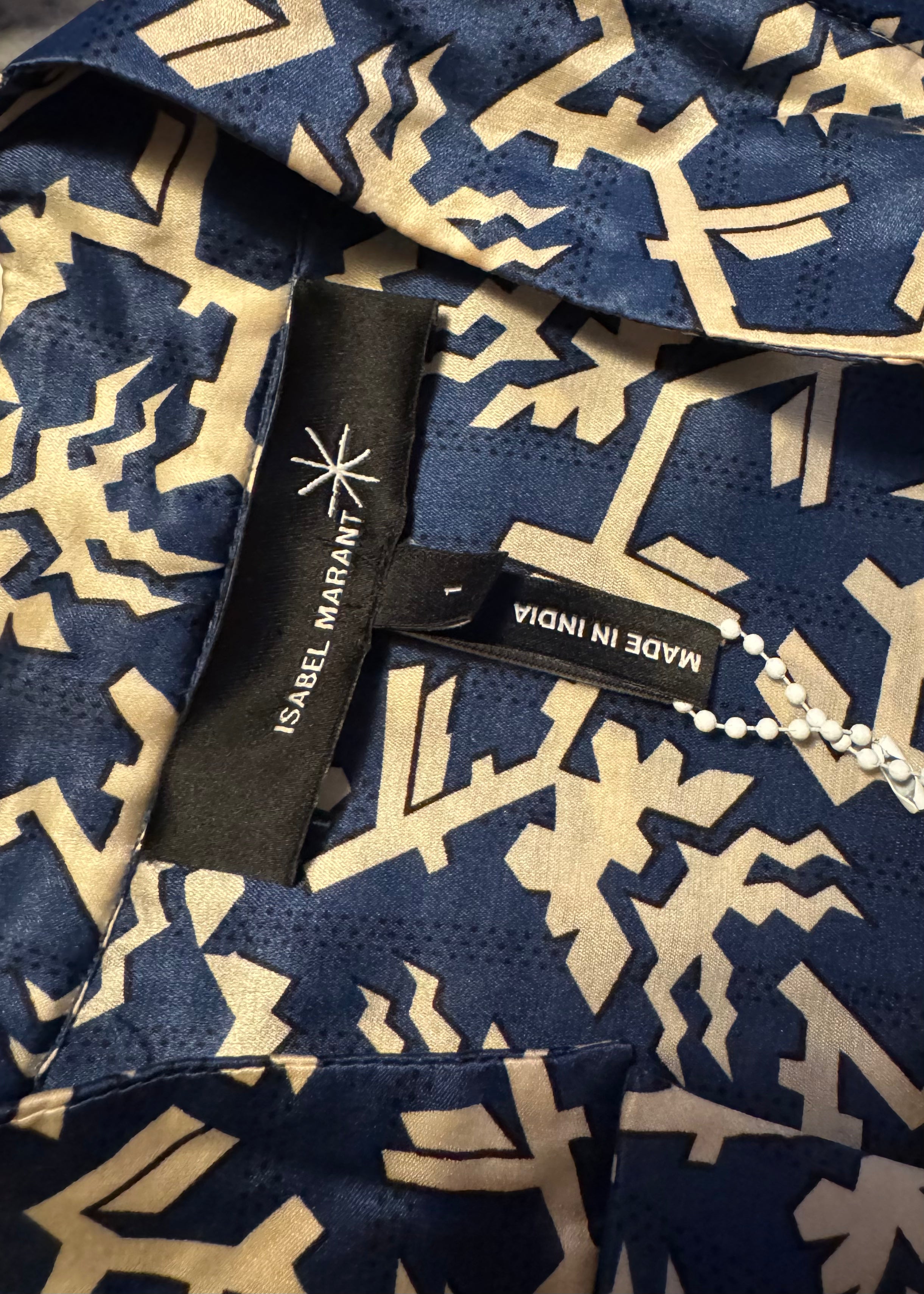 JESSICA_BLUSA AZUL ESTAMPADA MARANT